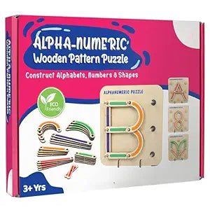 Camin Wooden Alphabets Construction Puzzle Toys for 3 4 5 Year Old Girls Boys | ABC Learning & Educational Toy