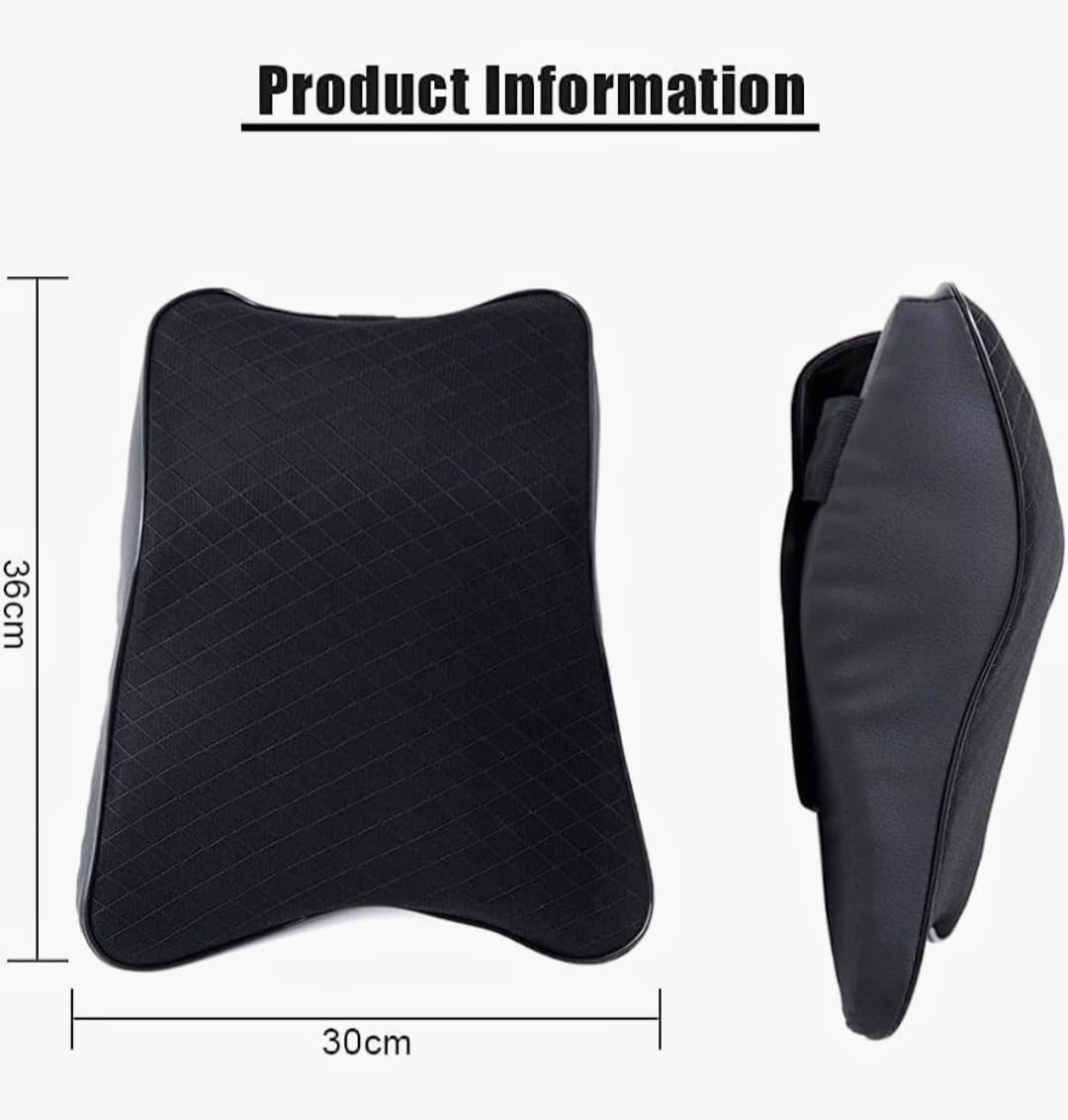 CAMIN Ultimate Home & Car Neck Rest Pillow | Memory Foam Car ErgonomicSeat Head Rest Pillow for Neck and Cervical Support | 100% Memory Foam Suitable for All Cars (Standard, Black (Pack of 1))