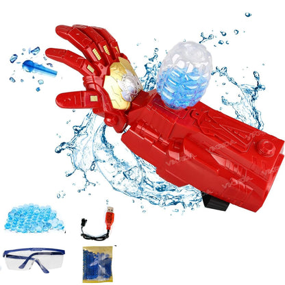 camin Gel Blaster Gun, Electric Mechanical Arm Gel Shooter with Water Beads & Goggles, Upgraded Gel Ball Blasters Backyard Gift for Adults Boys