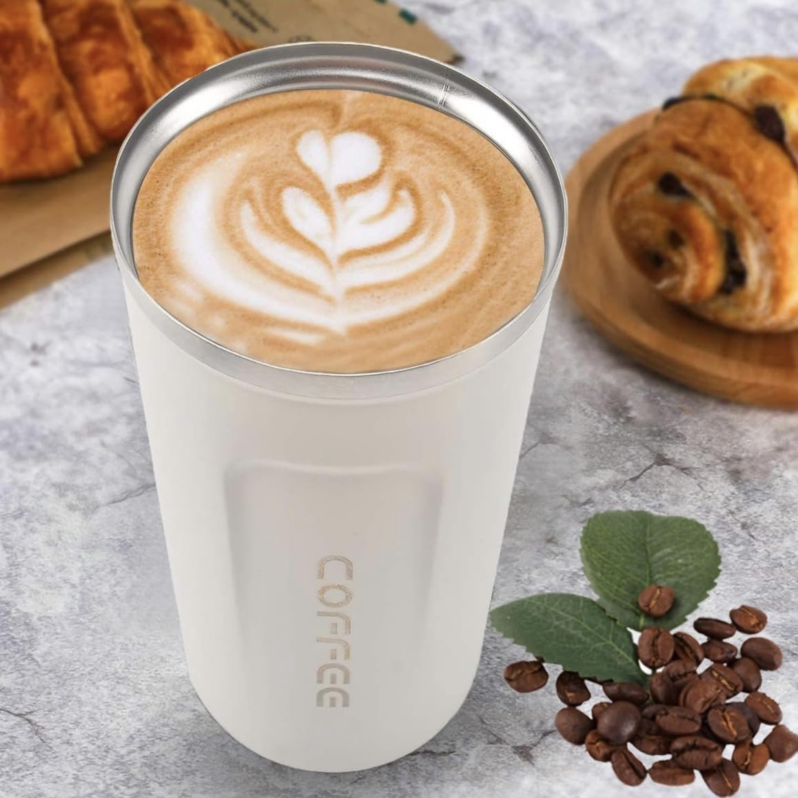 CAMIN Coffee Mug| Vacuum Insulated with Temperature Display Coffee Mug| Vacuum Insulated Hot & Cold Double Wall Thermosteel Travel Mug