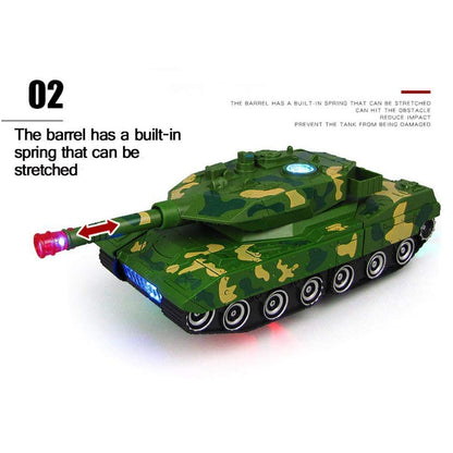 Camin Deformation Combat Electronic Robot Car Tank Deformation Robot Toy with Light, Music and Bump Function Tank Robot Toys