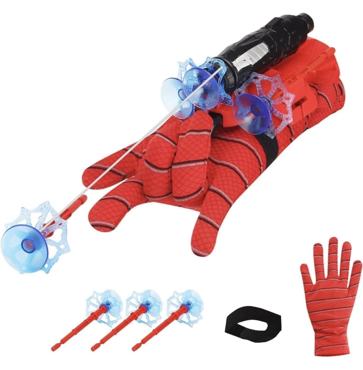 Camin Spider Web Shooters Toy for Kids Fans, Hero Launcher Wrist Toy Set,Cosplay Launcher Bracers Accessories,Sticky Wall Soft Bomb Funny Children's Educational Toys, Multicolor