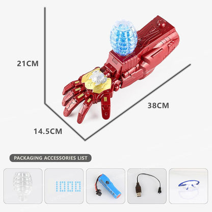 camin Gel Blaster Gun, Electric Mechanical Arm Gel Shooter with Water Beads & Goggles, Upgraded Gel Ball Blasters Backyard Gift for Adults Boys