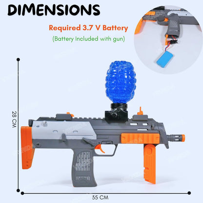 camin Electric Gel Blaster with 5000 Rounds Gel Blaster Rechargeable Battery Gun with Automatic Fast Fire - MP7 Gel Blaster