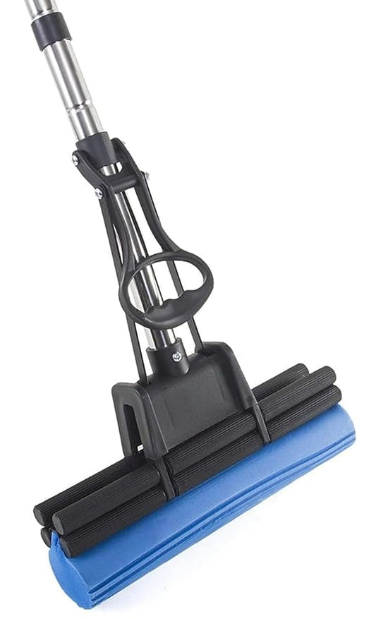 CAMIN Floor Cleaning Sponge Mop with Stainless Steel Head, for Bathroom and Floor Cleaning