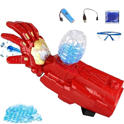 Camin Gel Blaster Hand Gun, Electric Mechanical Arm Gel Shooter with Water Beads & Goggles, Upgraded Gel Ball Blasters Backyard Gift for Adults Boys