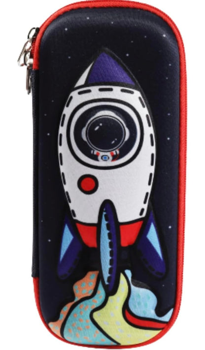 CAMIN Space Themed Pencil Case for Kids, Return Gift (Space, Astronaut and Rocket)