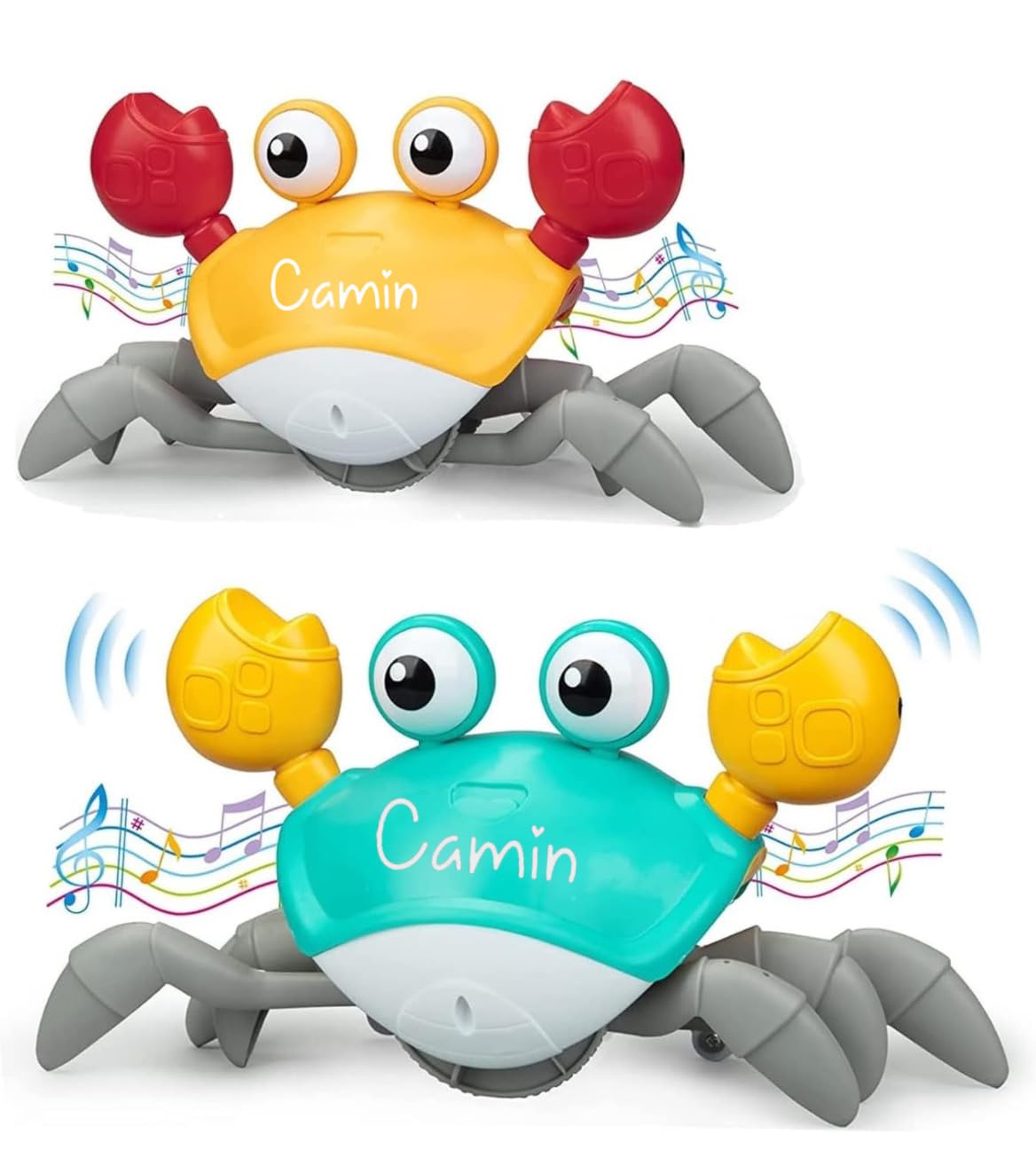 Camin Crawling Crab Toy Baby Musical Kids Toy with LED Lights & Rechargeable Battery | Interactive Early Learning and Entertainment Toys for Kids Toddlers & Infants