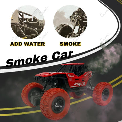 Camin Remote Control Monster Truck Rock Crawler, Smoke Effect, Climbing RC Toy Vehicle Car for Kids, Boys and Girls (Black)