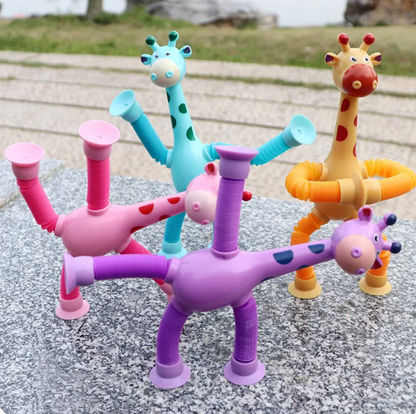 Telescopic Suction Cup Giraffe Toy