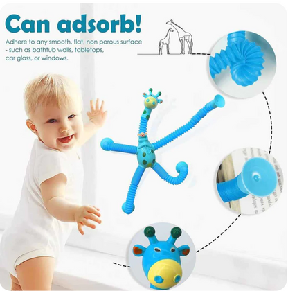 Telescopic Suction Cup Giraffe Toy