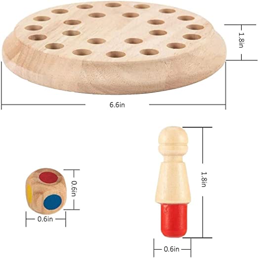 Wooden Memory Match Stick Chess Game Set, Funny Block Board Game